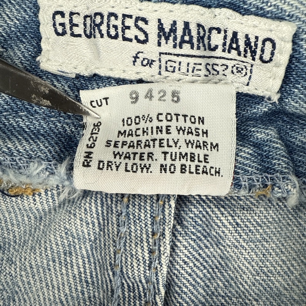 Vintage Georges Marciano For Guess Jeans Women's 27 USA Made 1980's High Waist - Picture 7 of 13